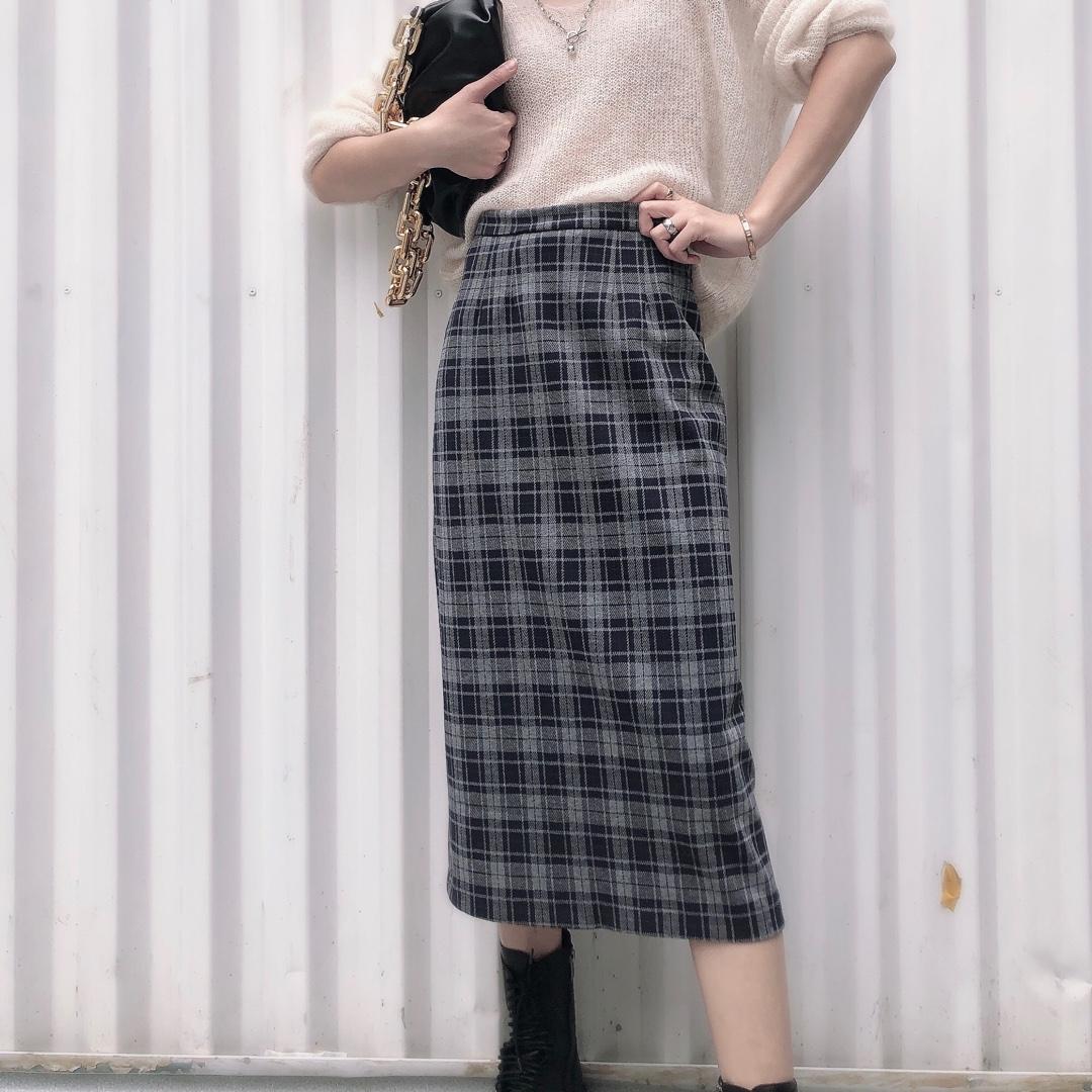 现货新款韩版格子包裙，女装，1+1 MAIN ROAD