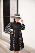 春季新款韩版花纹拼接衬衫，女装衬衫，得瑟空间