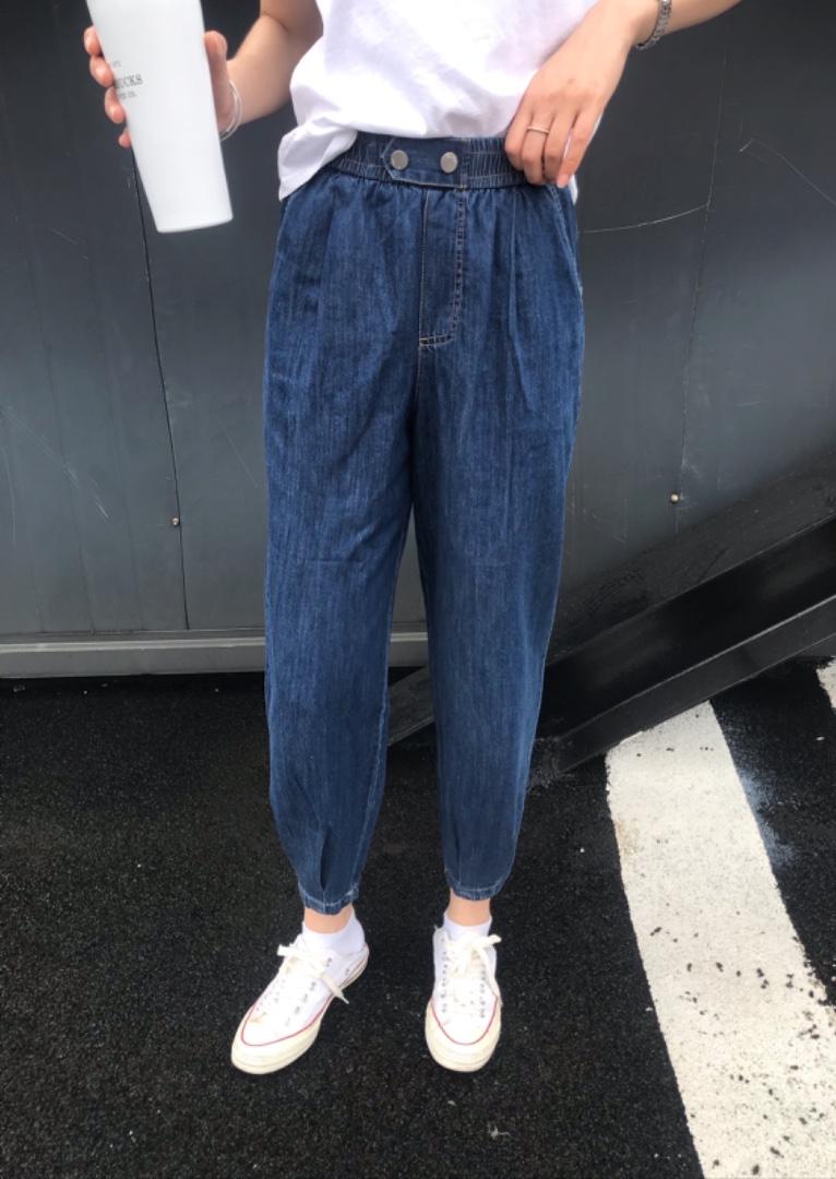 夏牛仔空调裤，女装，开心依典