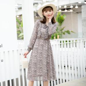【现货】春季新款 飘带碎花连衣裙 淑女,女装连衣裙,笑思源