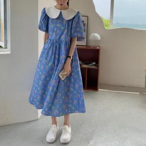 夏季韩版碎花连衣裙,女装连衣裙,Y·Ben悦本
