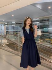 两件套连衣裙，女装连衣裙，棠秋纤