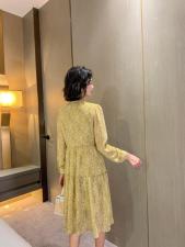【现货】2021年春夏新品韩版时尚大方百搭连衣裙，女装连衣裙，荷塘月色