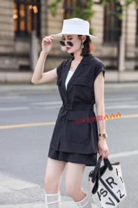 2021夏季新款时尚气质收腰三件套装女洋气,女装职业装,与慧辛