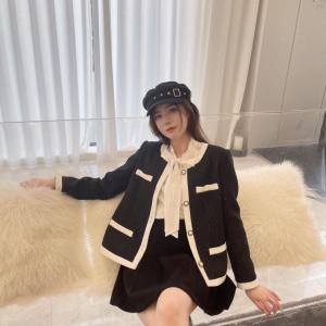 韩版小香风时尚外套。雪纺连衣裙。休闲衬衫。，女装连衣裙，倩衣百度