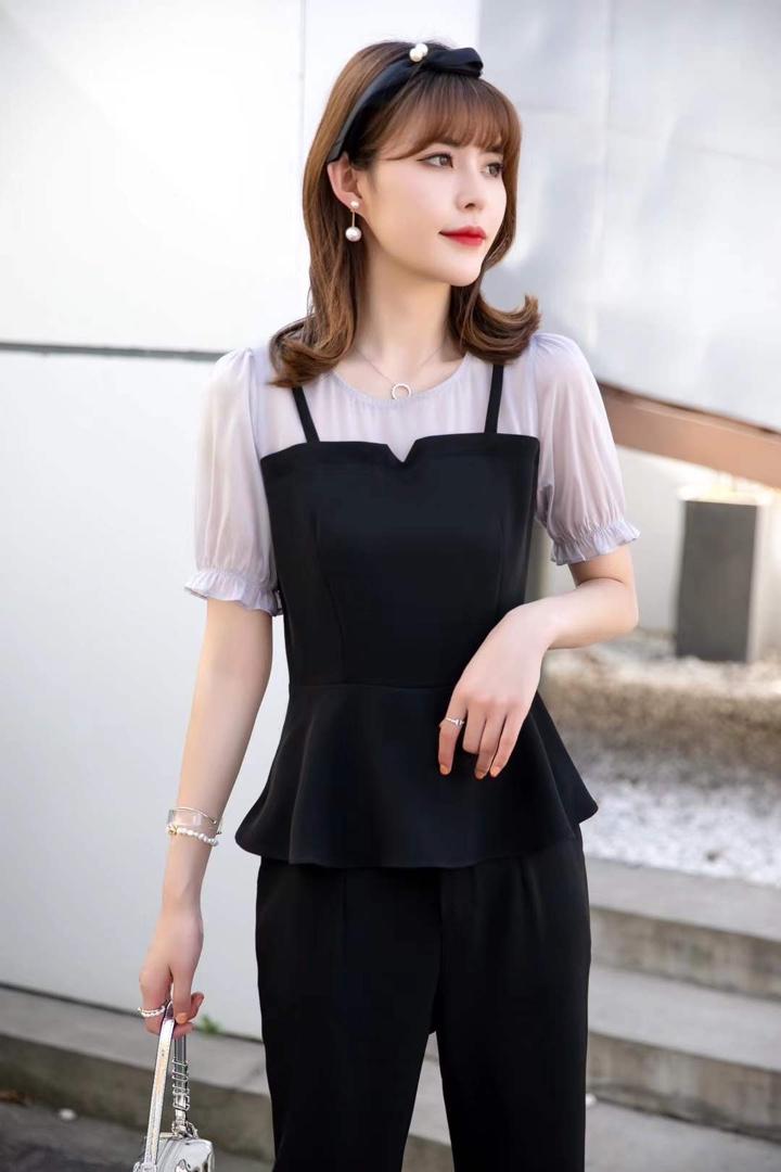 【现货】夏季新款韩版套装，女装职业装，裳之恋语