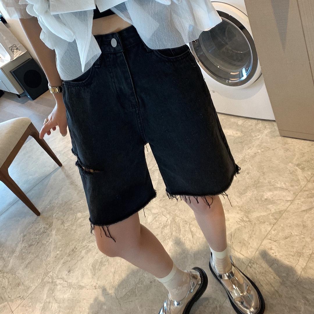 刀割牛仔中裤，女装，XTZ style