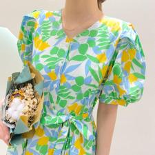 【现货】夏季新款0151碎花连衣裙，女装连衣裙，她她蜜制