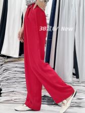 21073勾勾阔腿裤黑白杏绿红五色炸街！，女装，38度6