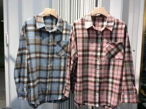 2021春装新款格子衬衫,女装衬衫,天使格格