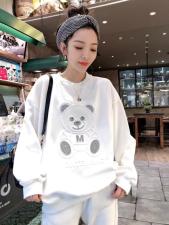 小熊烫钻卫衣，女装卫衣/绒衫，一杭
