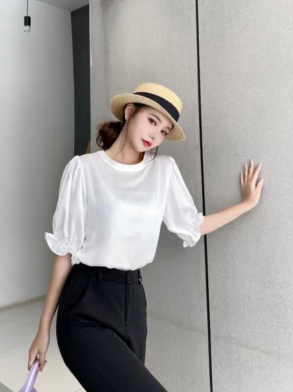 绸缎韩版面料，女装，六月