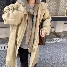 冬季上新，加棉风衣外套，女装风衣，杏花