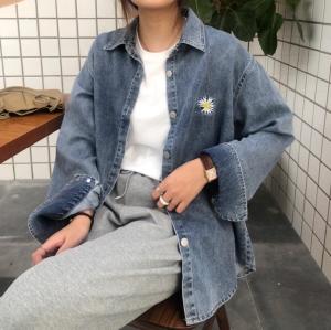 2021 春款牛仔衬衫现货,女装衬衫,卡e菲