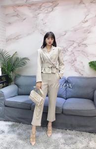 【现货】春季新款 西服套装韩版修身,女装职业装,红火丹妮