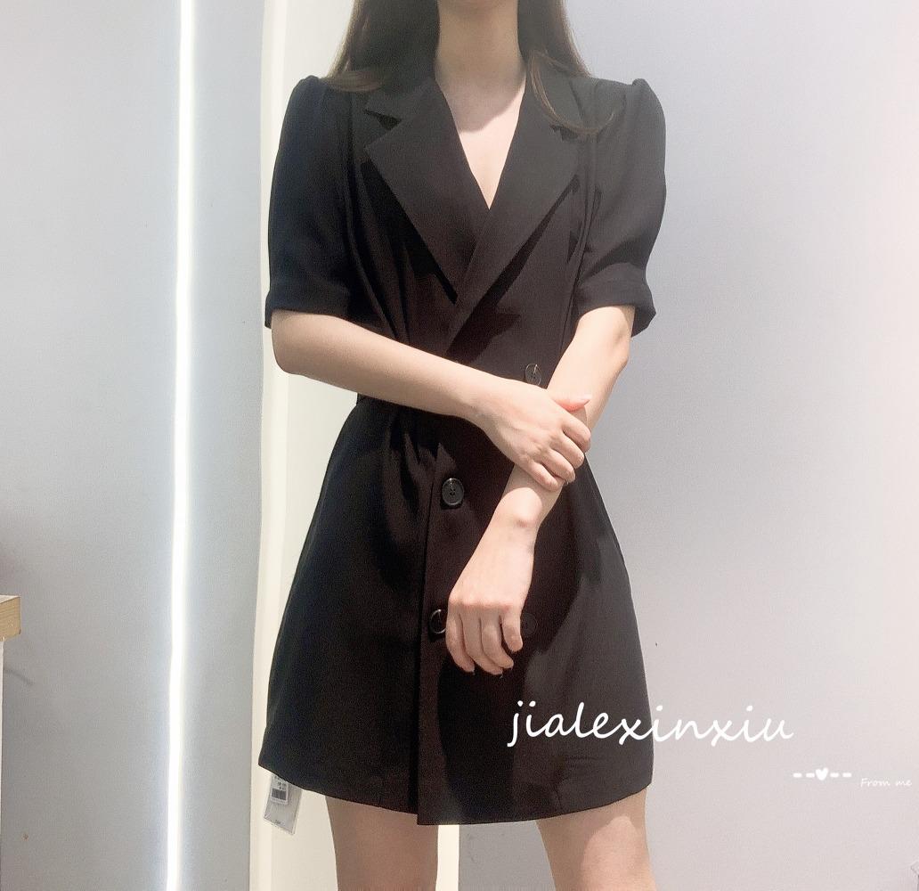 [现货]赫风连衣裙黑色单色，女装连衣裙，嘉乐馨秀(4F)