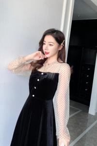春款气质连衣裙,女装连衣裙,琳涵衣秀