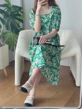 方领珍珠连衣裙，女装连衣裙，TVMV(4F)