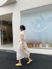 花朵套装，女装职业装，HE