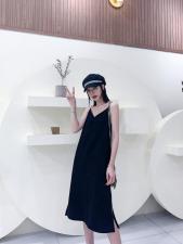 现货，极简轻奢吊带连衣裙，女装背心吊带，SUKEYI 舒可衣