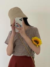 小条纹T，女装，Young