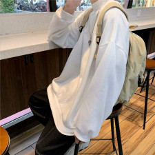 大货港风春秋季半高领卫衣男潮流百搭纯色中性ins潮外套SY33-p30，男装卫衣，星座1008-2