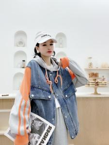 牛仔拼接排单款二色二码热卖中...,女装,情依阁