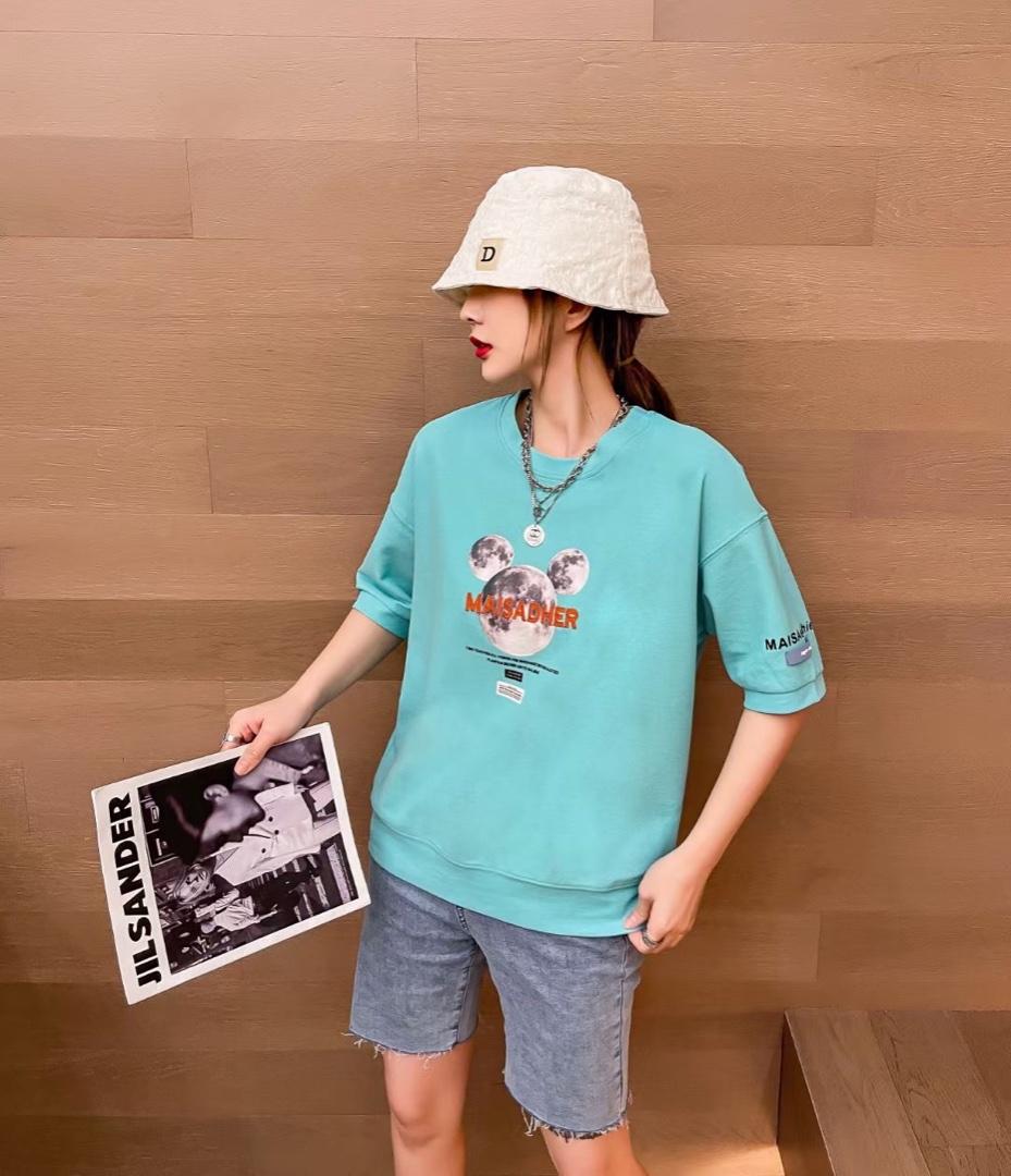 夏季新款—米奇圆领卫衣，女装卫衣/绒衫，E·贝空间
