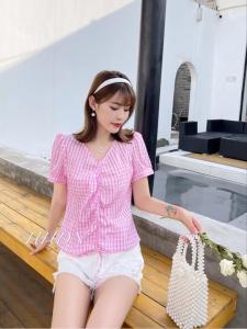 2021年格子小衫实卖款,女装,红火丹妮