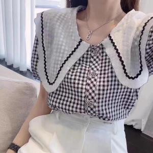 格子小衫,女装,千衣百顺