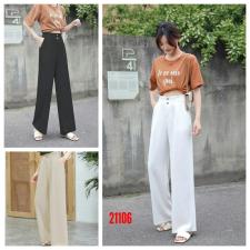 (现货)夏季新品麻料高腰显瘦拖地裤，女装，艺尚丽人