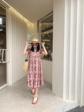 花朵连衣裙，女装连衣裙，莫娜NORA