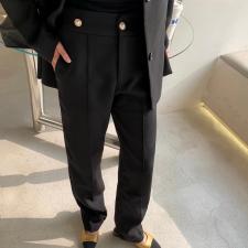 钉扣裤，女装，莫娜NORA
