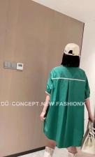 【现货】夏季新款织带衬衣裙，女装，1+9