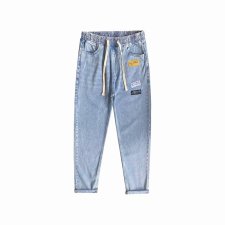 裤子男痞帅牛仔裤宽松直筒潮牌九分裤子韩版潮流ins港风971-p30，男装牛仔裤，星座1008-2