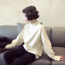 百分百全棉春夏百搭木耳领衬衣，三色两码，女装，焦点预报