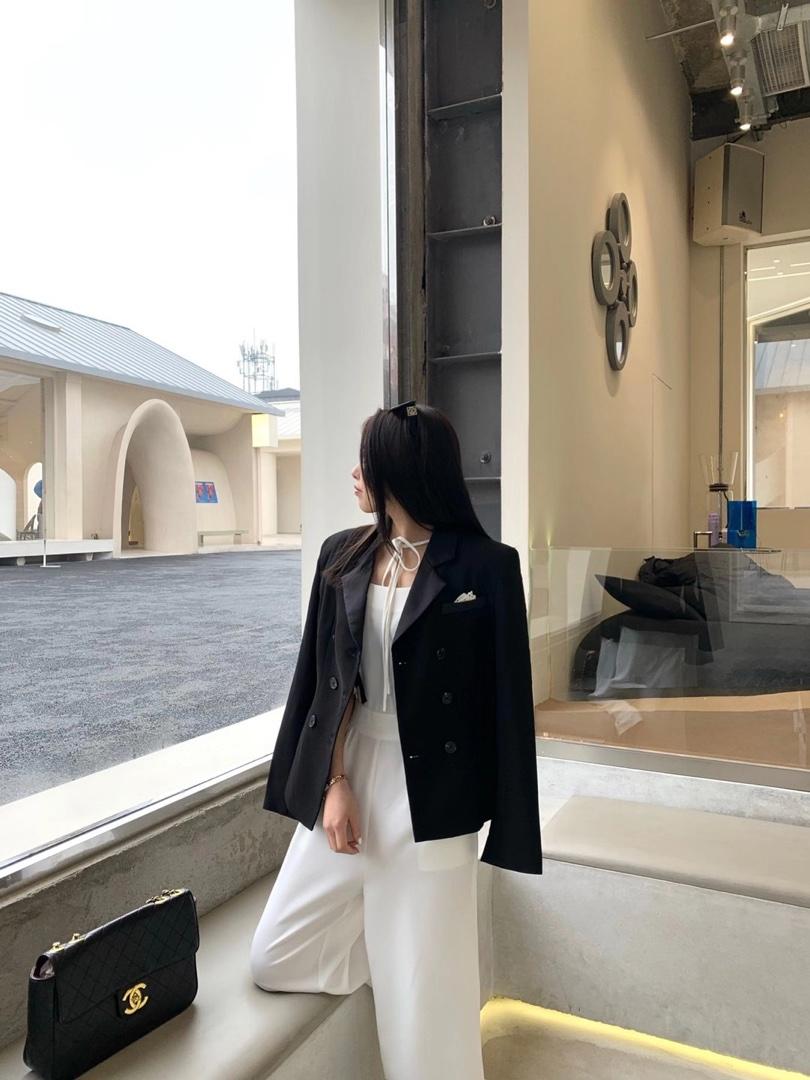 蝴蝶结西装连体裤，女装西装，莫娜NORA