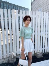 夏季新款韩版短袖上衣，女装，邱小姐