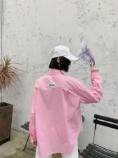 2021春季韩版别针衬衣，女装，曼希野