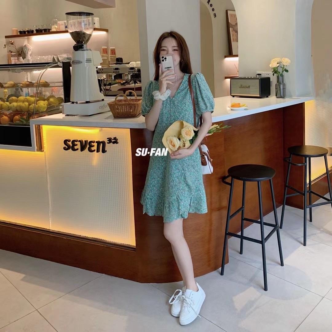 夏季新款碎花修身小短裙，女装，素凡 SU·FAN