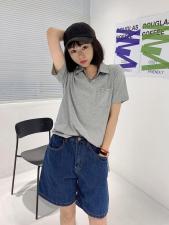 polo经典V领衫，女装，著朴