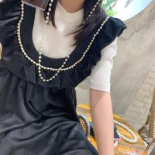 荷叶边花朵裙，女装，莫娜NORA