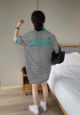 6981条纹字母裙，女装，续加