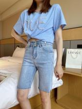 珍珠短袖T恤，女装T恤，可家 cutiesister