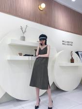 现货，极简轻奢吊带连衣裙，女装背心吊带，SUKEYI 舒可衣