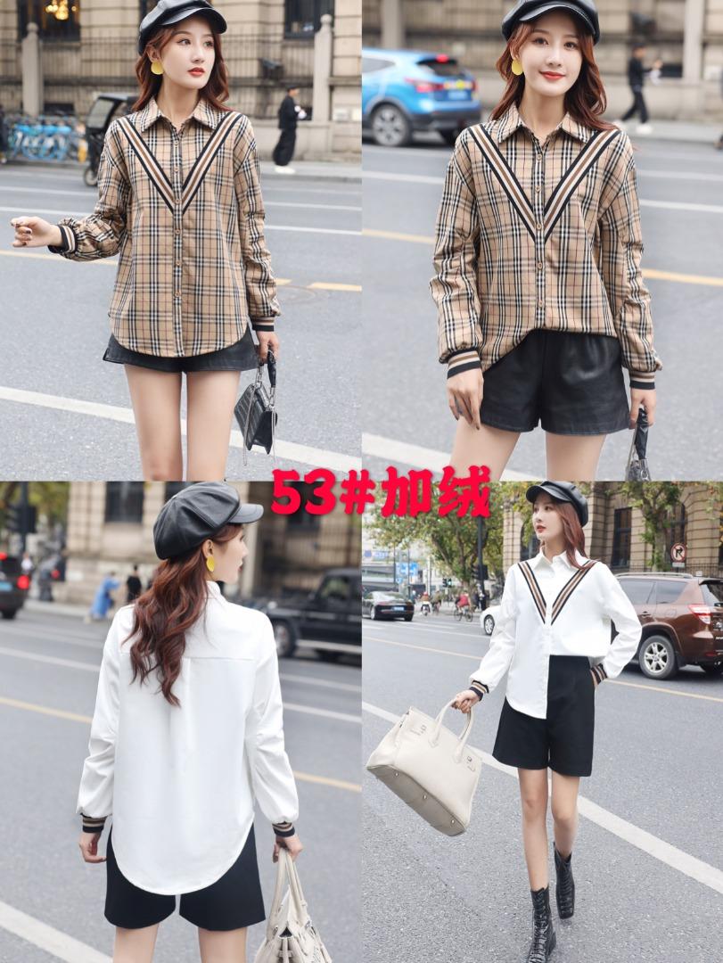 系列款加绒衬衫 百搭，女装衬衫，锦绣阁.铭店