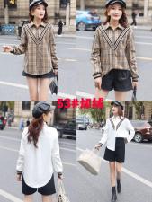 系列款加绒衬衫 百搭，女装衬衫，锦绣阁.铭店