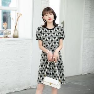 现货供应：仿真丝连衣裙M一XXL,女装连衣裙,拉思维加丝