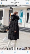 2021冬季新款，修身显瘦加厚中长款羽绒棉，女装，婉伦