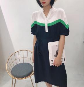 【现货】时尚个性幢色连衣裙,女装连衣裙,麦丝尚
